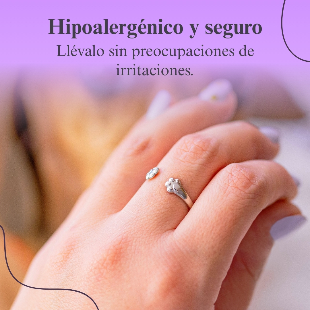 ANILLOS AJUSTABLES CON ABRAZO DE PATITAS